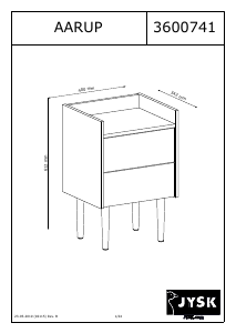Bedienungsanleitung JYSK Aarup Nachttisch