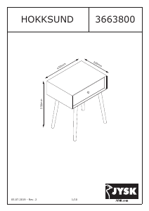 Bedienungsanleitung JYSK Hokksund Nachttisch