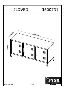 Bedienungsanleitung JYSK Ildved TV-möbel