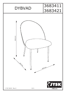 Manuale JYSK Dybvad Sedia