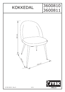 Manual JYSK Kokkedal Cadeira