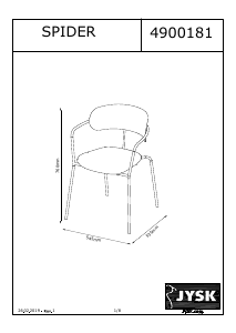 사용 설명서 JYSK Spider 의자
