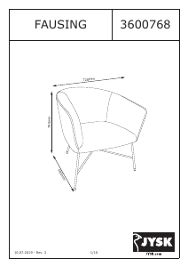 Manual de uso JYSK Fausing Sillón