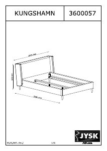 كتيب إطار السرير Kungshamn (140x200) JYSK