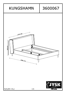 كتيب إطار السرير Kungshamn (150x200) JYSK