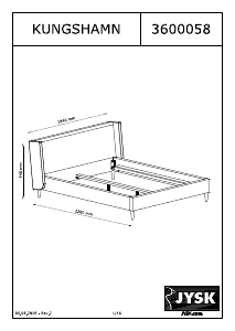 Manual de uso JYSK Kungshamn (160x200) Estructura de cama
