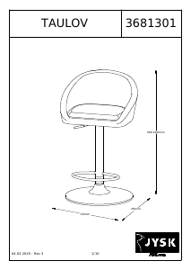 Посібник JYSK Taulov Барний стілець