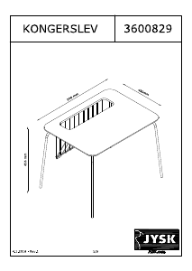 Hướng dẫn sử dụng JYSK Kongerslev Bàn bên hông