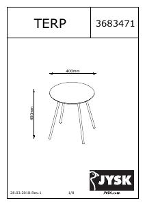 Manual JYSK Terp (Ø40) Side Table