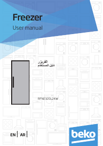 Manual BEKO RFNE320L24W Freezer