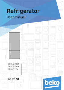 Manual BEKO CN163223DX Fridge-Freezer