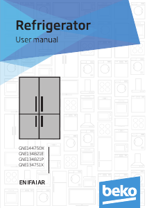 Manual BEKO GNE134751X Fridge-Freezer