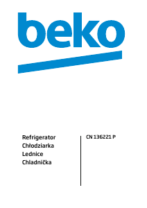 Instrukcja BEKO CN136221P Lodówko-zamrażarka