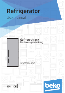 Bedienungsanleitung BEKO RCNE560E4SZXP Kühl-gefrierkombination