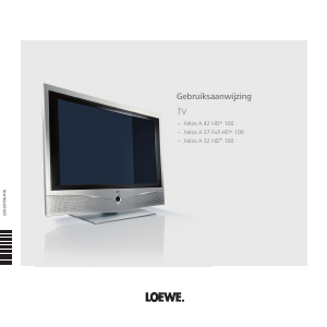 Handleiding Loewe Xelos A 32 HD+ 100 LCD televisie