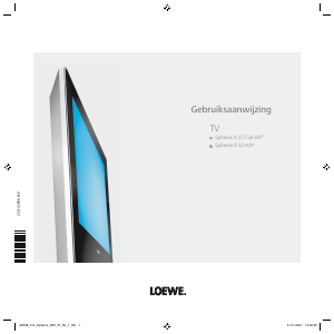 Handleiding Loewe Spheros R 32 HD+ LCD televisie