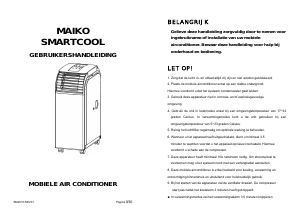 Manual Maiko SM26G Smartcool Air Conditioner