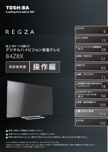 説明書 東芝 84Z8X Regza 液晶テレビ