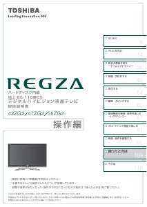 説明書 東芝 42ZG2 Regza 液晶テレビ