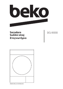 Manual de uso BEKO DCU 8330 Secadora