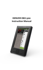 Manual Denver EBO-500 E-Reader