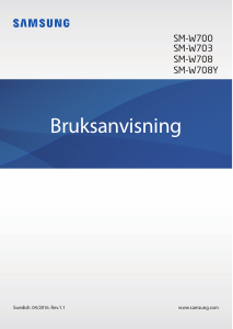 Bruksanvisning Samsung SM-W708Y Galaxy Tab Pro S Tablet