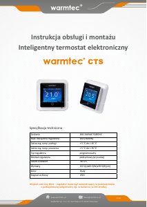 Instrukcja Warmtec CTS Termostat