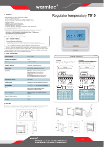 Instrukcja Warmtec T510 Termostat