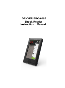 Manual Denver EBO-600E E-Reader