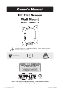 Manual Tripp Lite DWT1327S Wall Mount