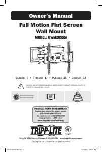 Manual de uso Tripp Lite DWM2342M Soporte de pared