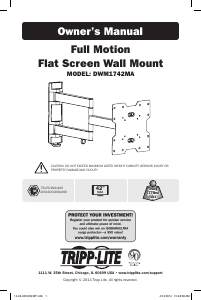 Manual de uso Tripp Lite DWM1742MA Soporte de pared