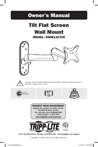 Manual de uso Tripp Lite DWM1327SE Soporte de pared