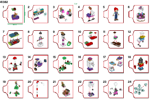 Brugsanvisning Lego set 41382 Friends Julekalender