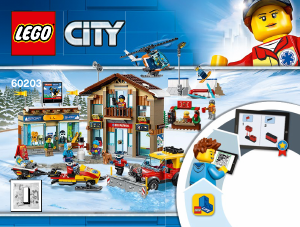 Manual Lego set 60203 City Resort de Esqui