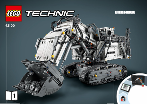 Bruksanvisning Lego set 42100 Technic Liebherr R 9800 gravemaskin