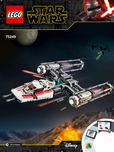 Bruksanvisning Lego set 75249 Star Wars Resistance Y-Wing Starfighter