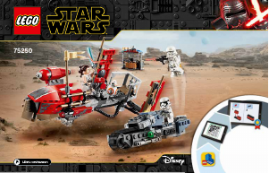 Rokasgrāmata Lego set 75250 Star Wars Pasaana ātrgaitas pakaļdzīšanās