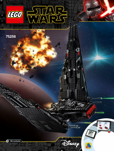 Käyttöohje Lego set 75256 Star Wars Kylo Renin sukkula