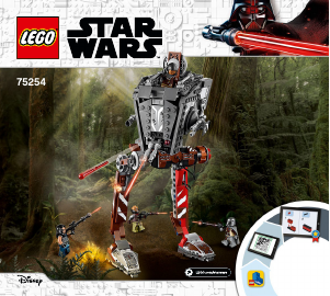 Käyttöohje Lego set 75254 Star Wars AT-ST-hyökkääjä