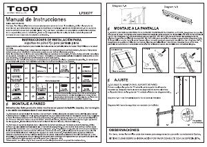 Manual de uso TooQ LP3037F Soporte de pared