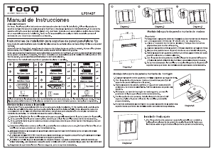 Manual de uso TooQ LP3142F Soporte de pared