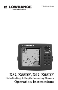 Manual Lowrance X97 Fishfinder