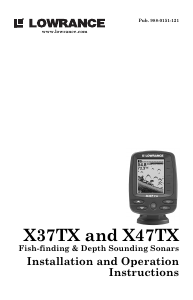 Manual Lowrance X47TX Fishfinder