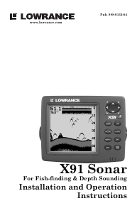 Manual Lowrance X91 Fishfinder