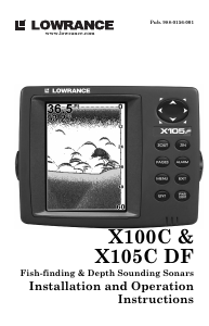 Manual Lowrance X105C DF Fishfinder