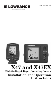 Manual Lowrance X47 Fishfinder