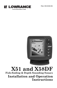 Manual Lowrance X51 Fishfinder