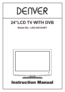 Manual Denver LED-2451DVBT LED Television