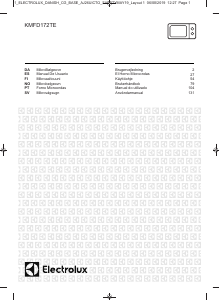 Manual de uso Electrolux KMFD172TEX Microondas